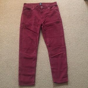 BDG Red Corduroy Pants (Worn Once)